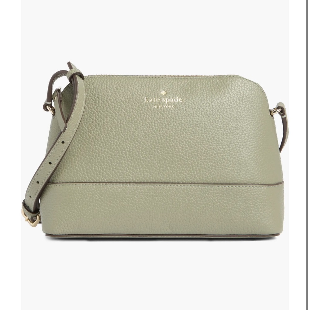 Kate Spade Olive Green Leather Shoulder Bag